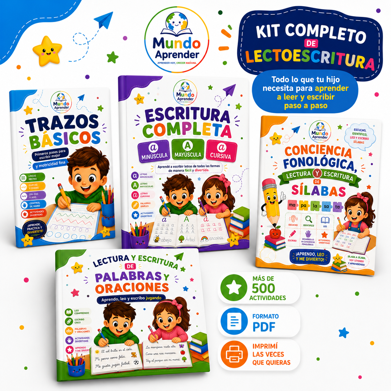 KIT COMPLETO LECTOESCRITURA